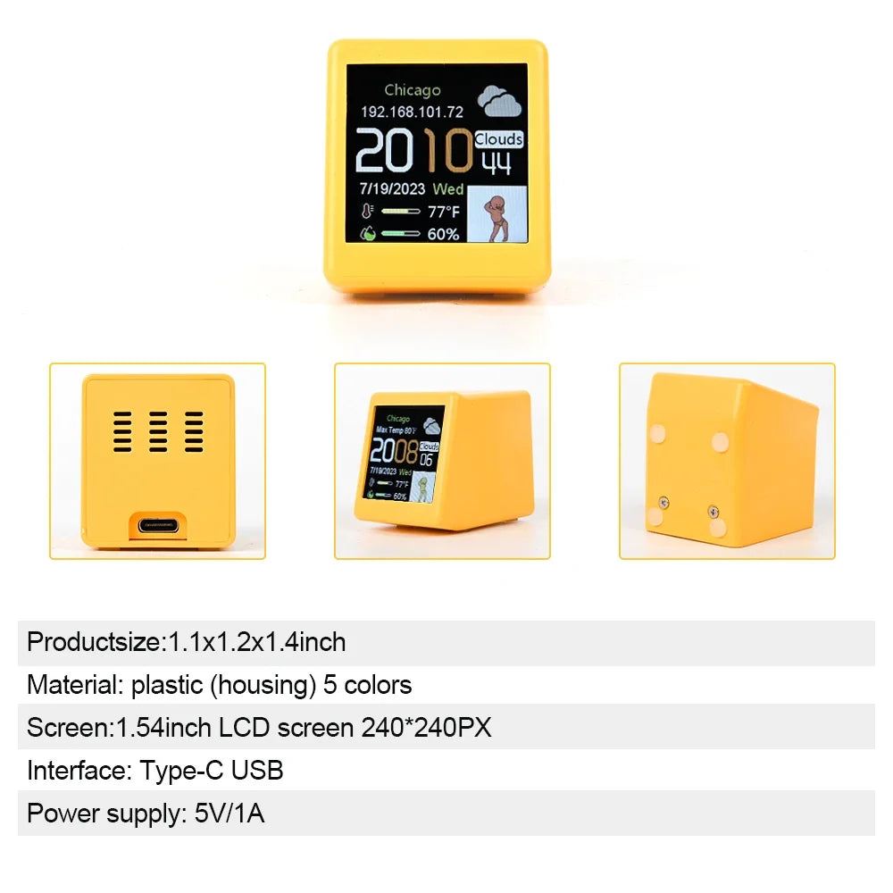 Smart Wi-Fi Weather Clock & Digital Photo Display