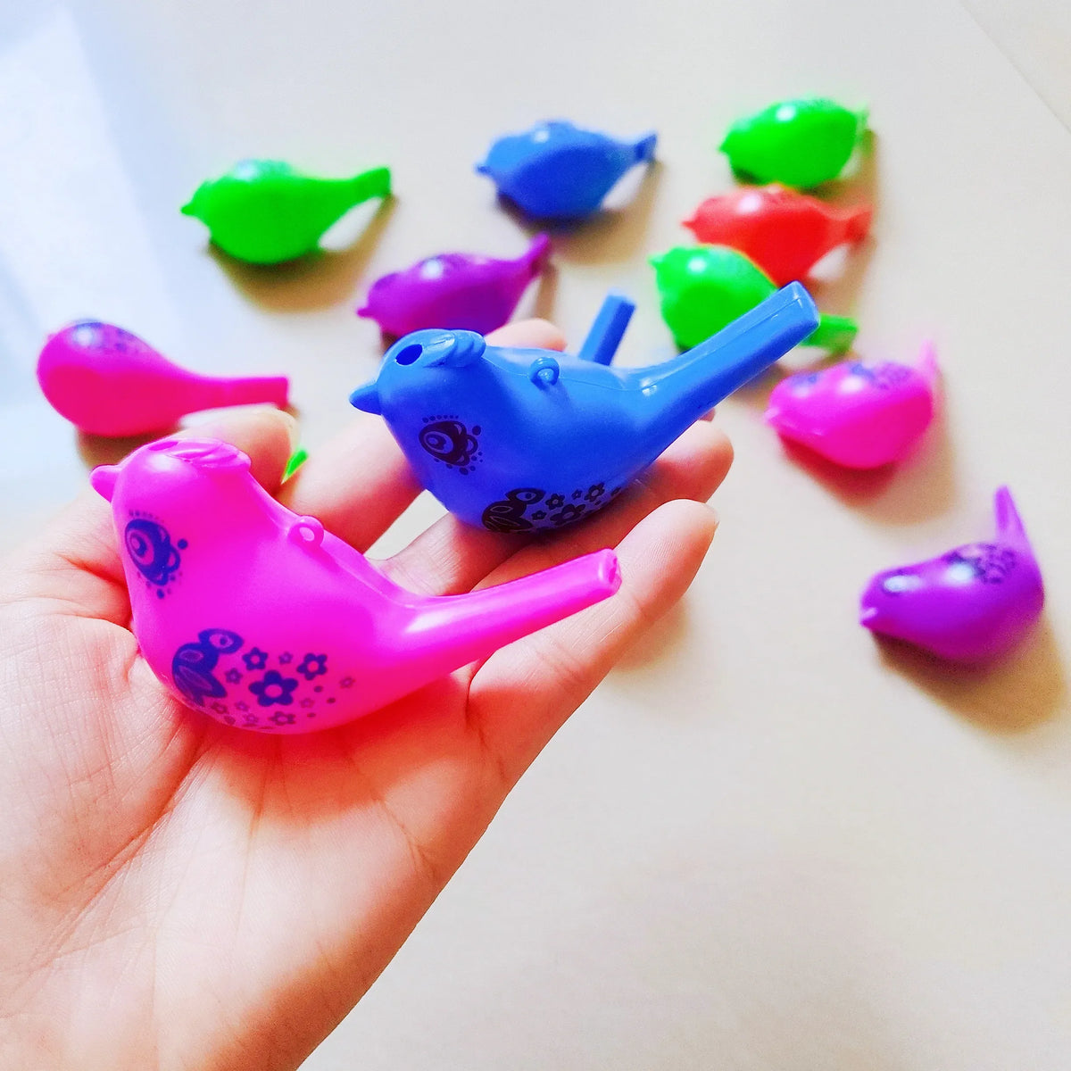 12Pcs Cute Animal Bird Whistle Cheerleading Kids Sports Toy Kids Birthday Party Favor Package Pinata Stuffing Gift