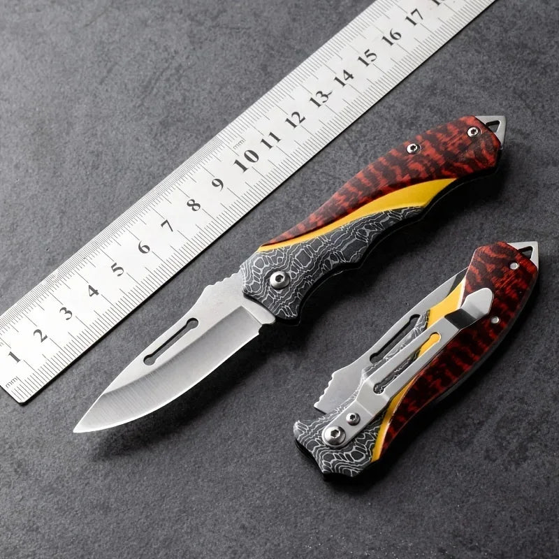 2026 Stainless Steel Mini Multi-Function Folding Knife for Outdoor Use, High Hardness EDC Pocket Knife
