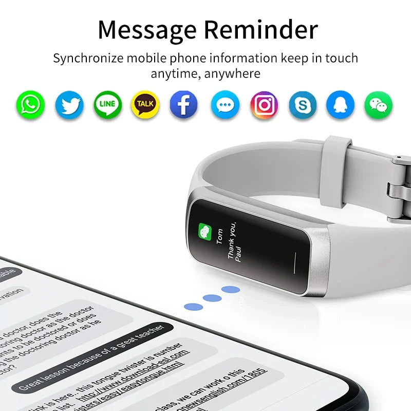LIGE AMOLED Smart Watch - Heart Rate, Blood Oxygen & Fitness Tracker