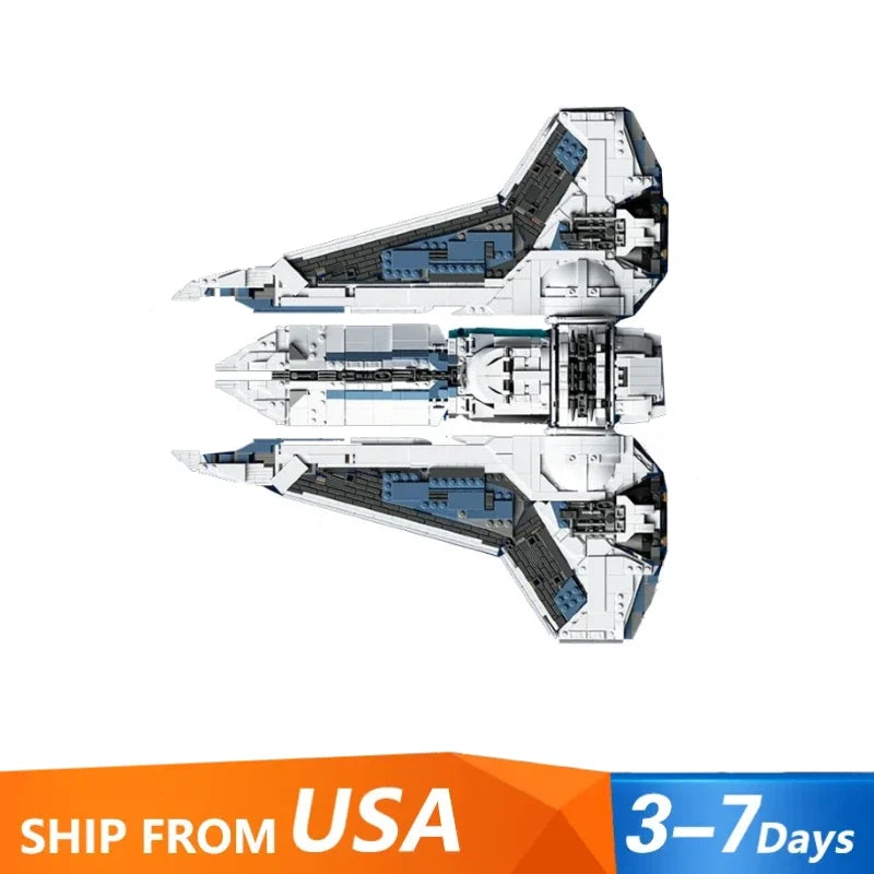 Barweer 2948-Piece MOC Kom'rk-Class Fighter Transport Building Block Model
