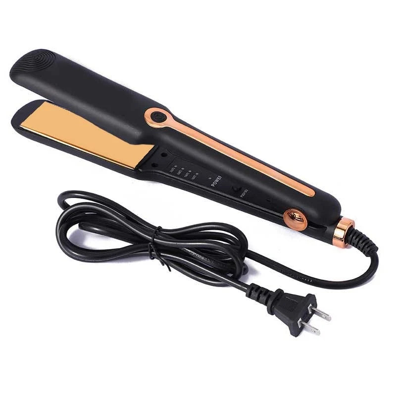 2-In-1 Ceramic Plate Hair Straightener And Curling Iron Negative Ion Technology With Wide Temperature Adjustment
