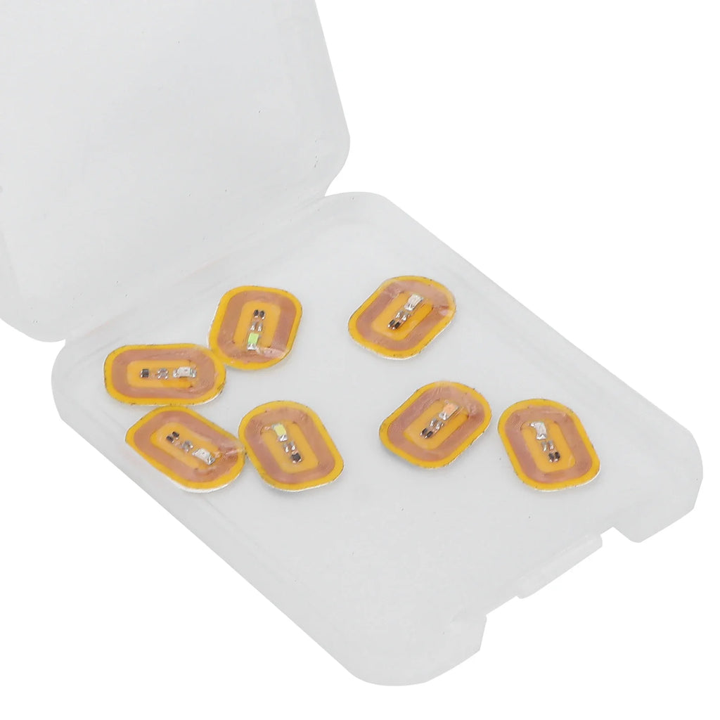 7pcs NFC Lighting Nail Art Stickers Different Colors Self Adhesive Intelligent Nail Stickers NFC Nail Sticker NFC Nail Art Tips
