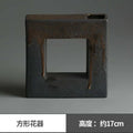 Retro Chinese Ceramic Flower Tea Tray Ornaments, Home Decoration Vase, Ceramic Vases for Decoration, Plant Pots