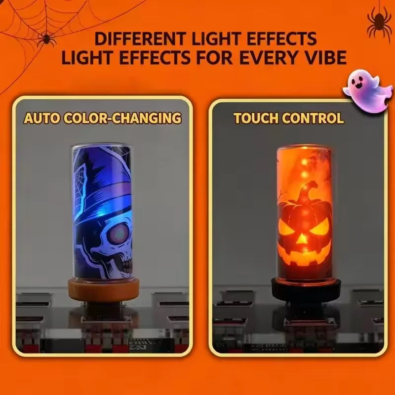 Halloween DecorAITHEA Led Glass Light  Usb Night Light Bulb Touch Dimming Usb Night Light For Car Interior Bedroom Home Decor