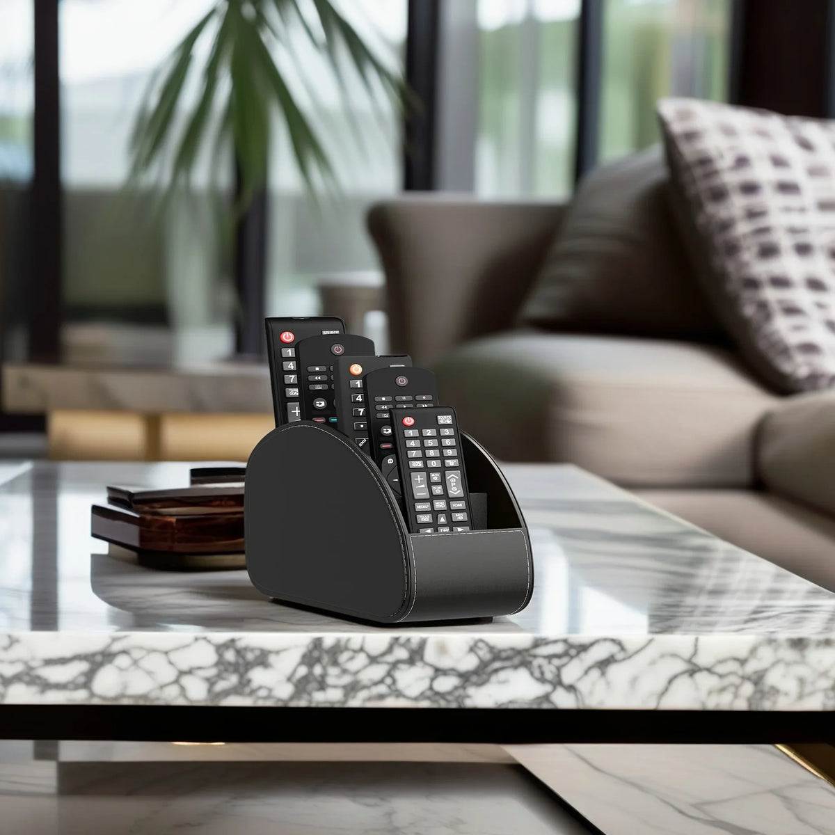 1pc Control Holder - Remote Caddy Tray Organizer for TV, Media Players, Pens,  Space-Saving Desktop & Bedside Table Organizer