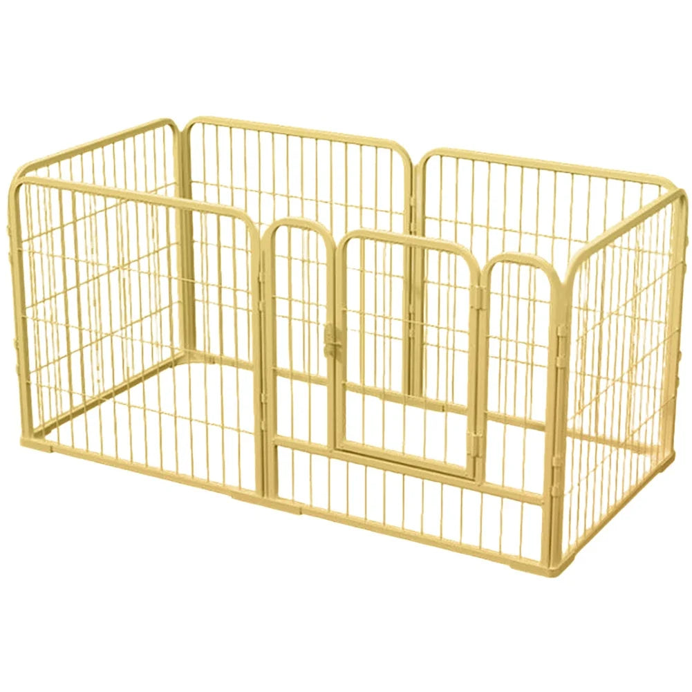 6 Panels Heavy Duty Dog Puppy Playpen Foldable Exercise Puppy Kennel Cage Heavy Duty Dog Cage for Dog Cat Rabbit Pet Exercise