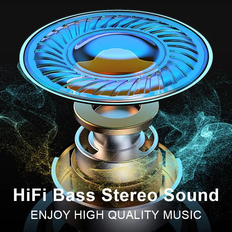 TWS Wireless Bluetooth Headset LED Gamer Stereo Earphones For Smart iPhone Android Ios Huawei Xiaomi Redmi mi With Mic Headset