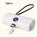 Fast Charging Power Bank Portable Charger External Battery Pack for iPhone Android LED Digital Display 5000mAh Mini Powerbank