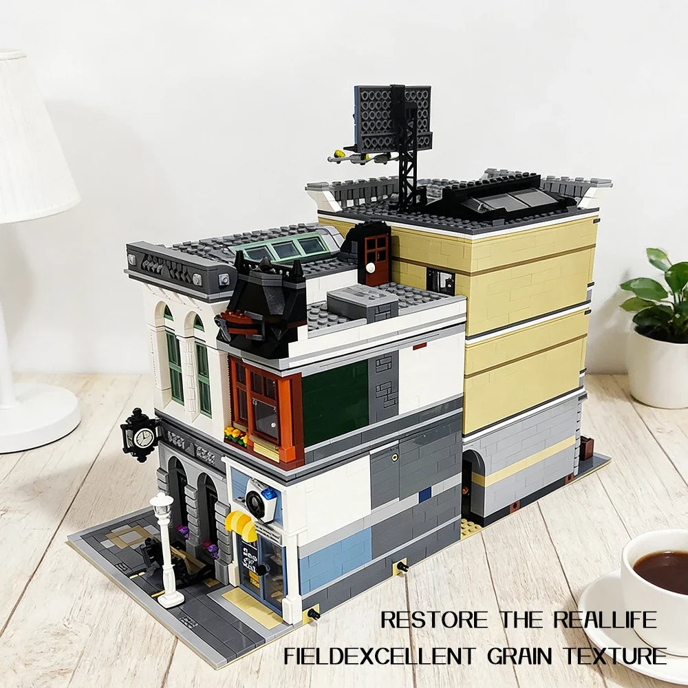 City Street Building Block Model Set