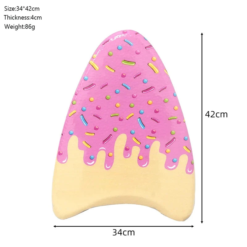 2 Colors Animal Print Floating Board Swimming Training Kick Board for Kids Adults Water Pool Accessories