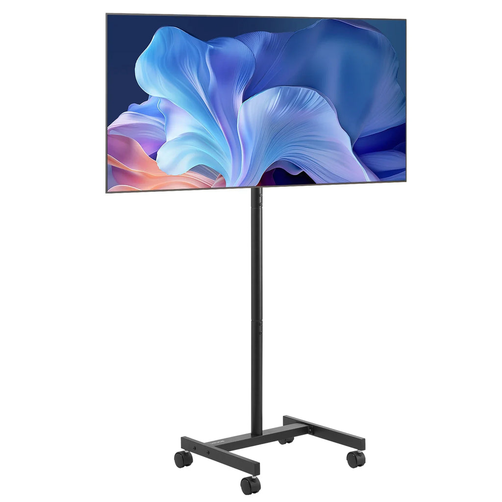 SucceBuy Rolling TV Stand with Wheels, Multiple TV Sizes
