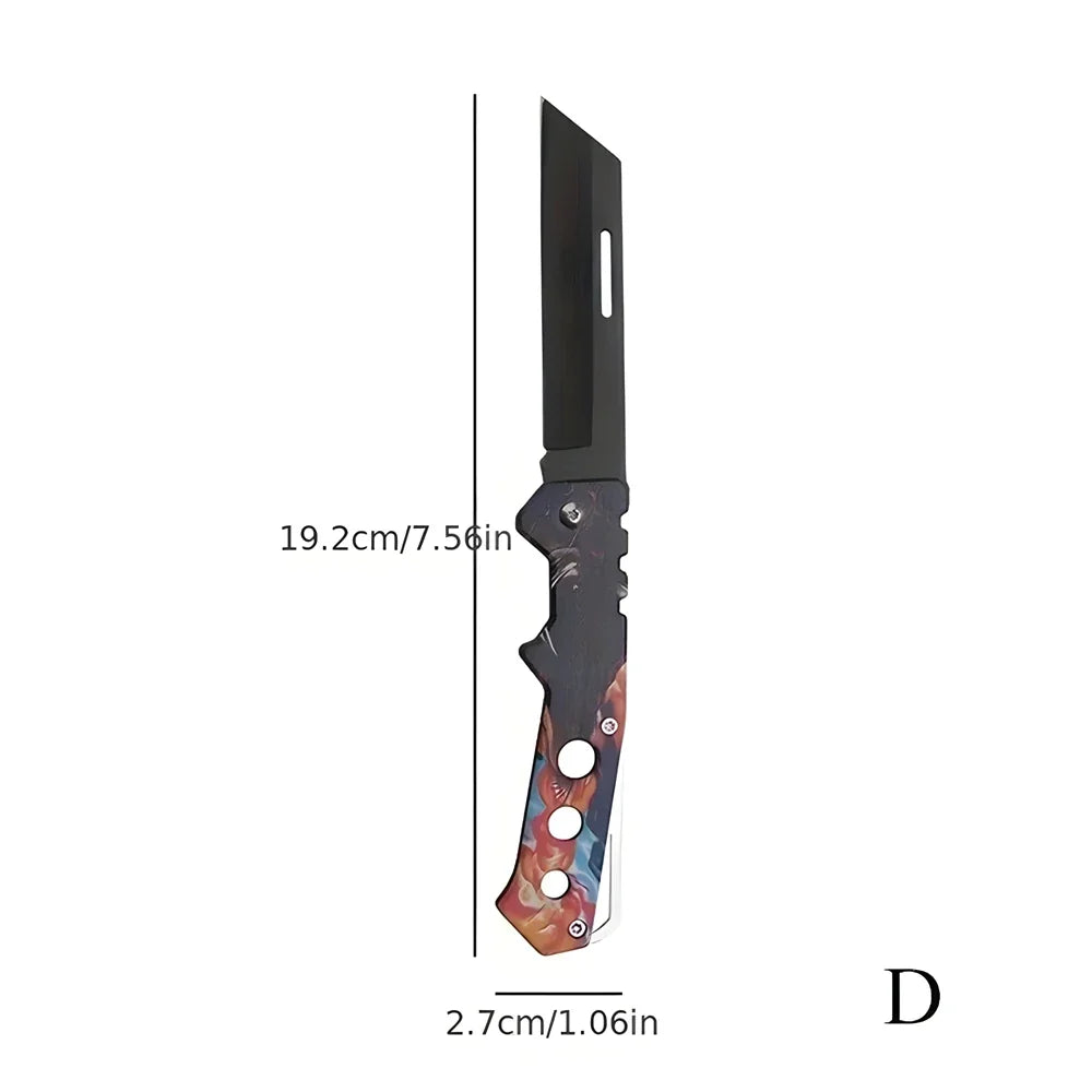 1PC Stainless Steel Folding Knife - Versatile Portable Paring Knife for Fruit, Vegetable Peeling, and Cooking