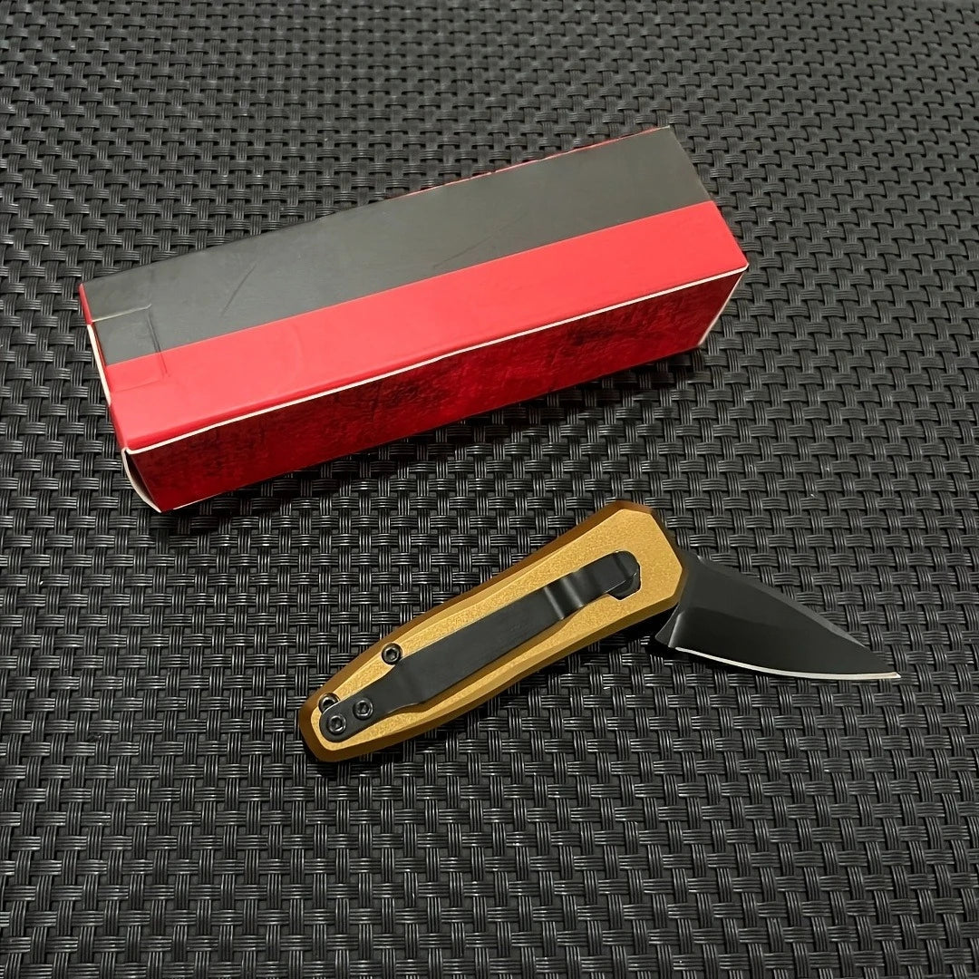 Quick-Open Pocket Knife Multi-Functional Folding Knife with Lock EDC for Camping Fishing Hunting Durable Aluminum Handle Gifts