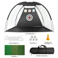 6.6ft×4.6ft Golf Practice Net with Hitting Mat, Home Backyard Driving Chipping Swing Training Aid for Golfers