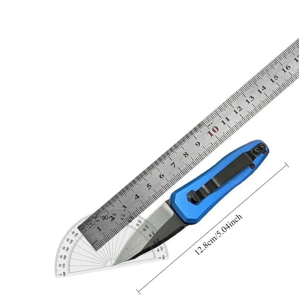 Quick-Open Pocket Knife Multi-Functional Folding Knife with Lock EDC for Camping Fishing Hunting Durable Aluminum Handle Gifts