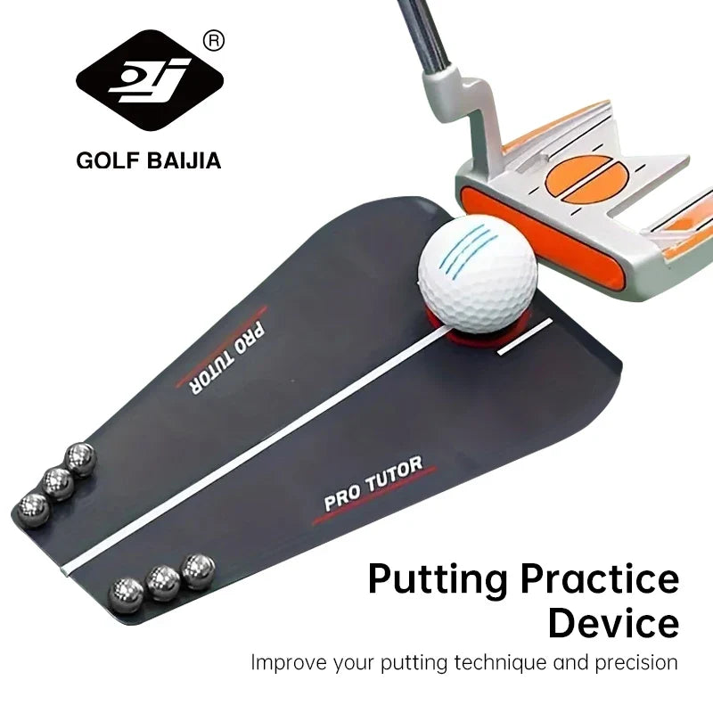 Portable Acrylic Golf Practice Tutor Putting Mirror Training Tools for Beginners Children Adults Golf Training Assistant