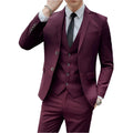 NNEOBA Mens Business Suit Set Blazer (Red)