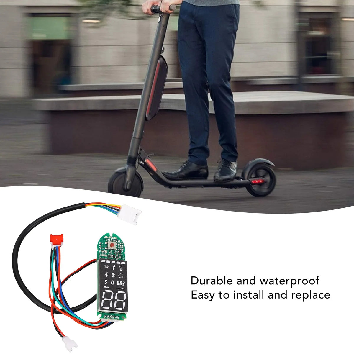 Electric Scooter Circuit Board Electric Scooter Parts  Clear Display Waterproof for 8.5-10in Electric Scooter