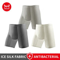 MiiOW 3Pcs Ice Silk Men's Underwear Boxershorts 10A Antibacterial Men Panties Breathable Mesh Man Summer Sports Underpants Boxer