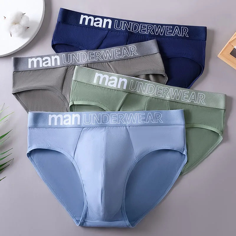 10 Pcs/Lot Men's Briefs Underwear Letter Comfortable Panties Shorts Sexy Boxer Shorts  Gifts for Man Underpants