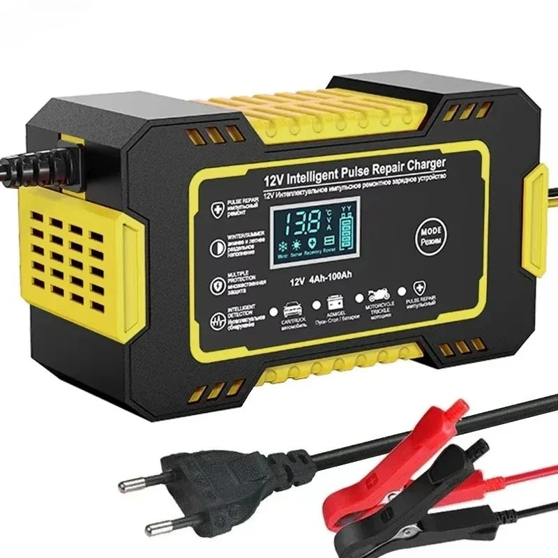 EAFC 12V 6A Automatic Lead-Acid Battery Charger with LCD