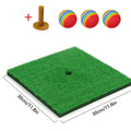 Golf Hitting Mat Artificial Turf Golf Practice Mat with Tee Hole Portable for Training Swing & Chipping in Backyard, Garage, Bas