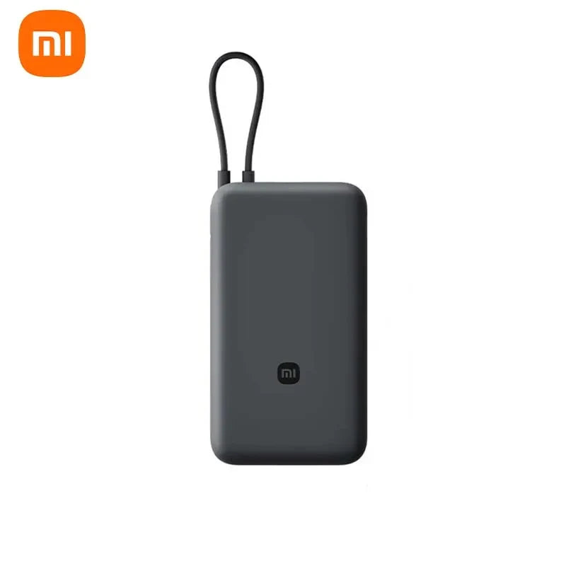 Xiaomi 20000mAh 33W Two-Way Fast Charging Power Bank with Built-in USB-C Cable Portable External Battery for iPhone Samsung
