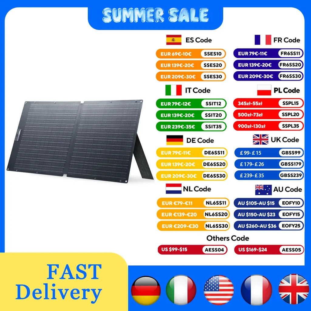 ALLPOWERS SE100 100W Foldable Solar Panel