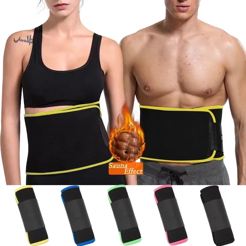 Waist Trimmer for Women Men Sweat Band Waist Trainer Corset Stomach Wraps for Weight Loss Neoprene Body Shaper Belt Shapewear