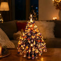 Handmade DIY Beaded Christmas Tree Kit with Light Up Colorful Halloween Tree Making Kit Educational Crystal Bead