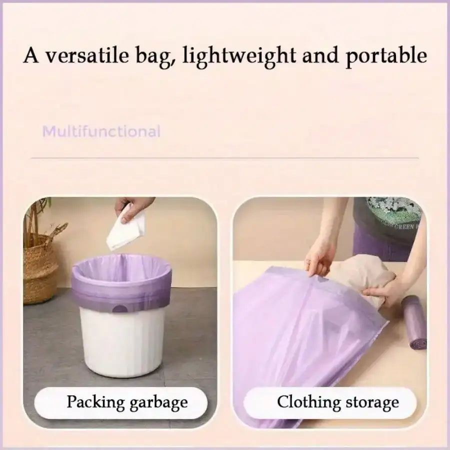 AEHOME Purple Trash Bags, 100 Count, 45 x 52 cm
