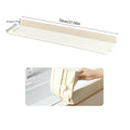 70cm Kitchen Sink Water Baffle Splash Guard with Suction Cups Cream White/Gray
