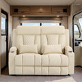 Wall Hugger Power Reclining Loveseat with Manual Adjustable Headrests, Electric Recliner Sofa with USB/Type-C Ports,, Custom