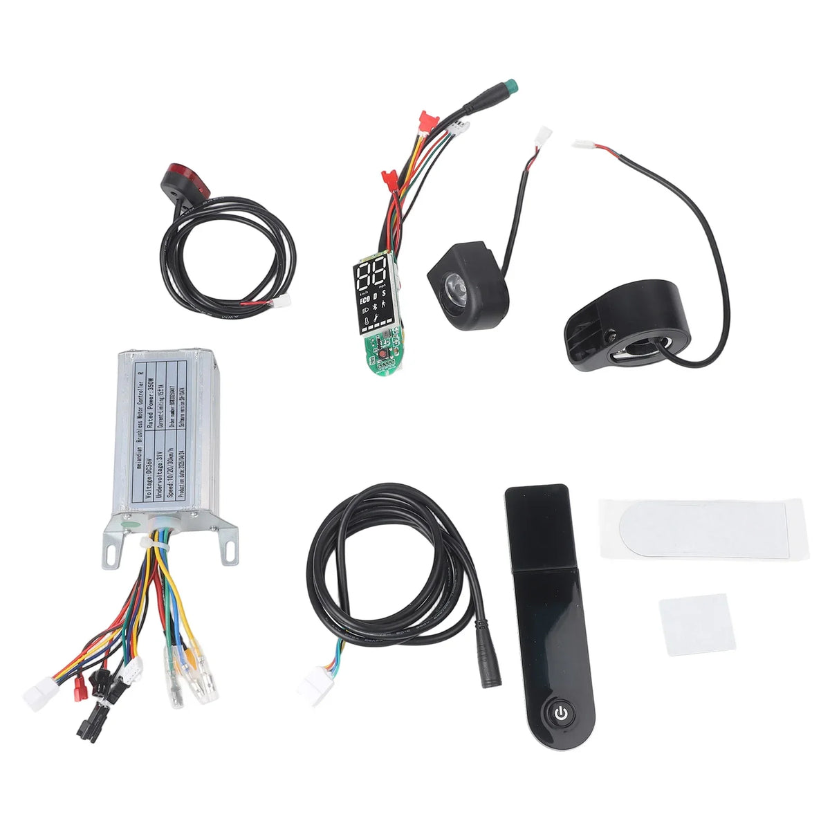 Electric Scooter Controller Kit 36V 350W Motherboard Accelerator- APP Hover Board Controller Led Display Scooter Replace Parts