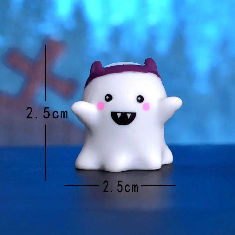 Halloween Resin Miniature Figurines - Pumpkin & Ghost Styles