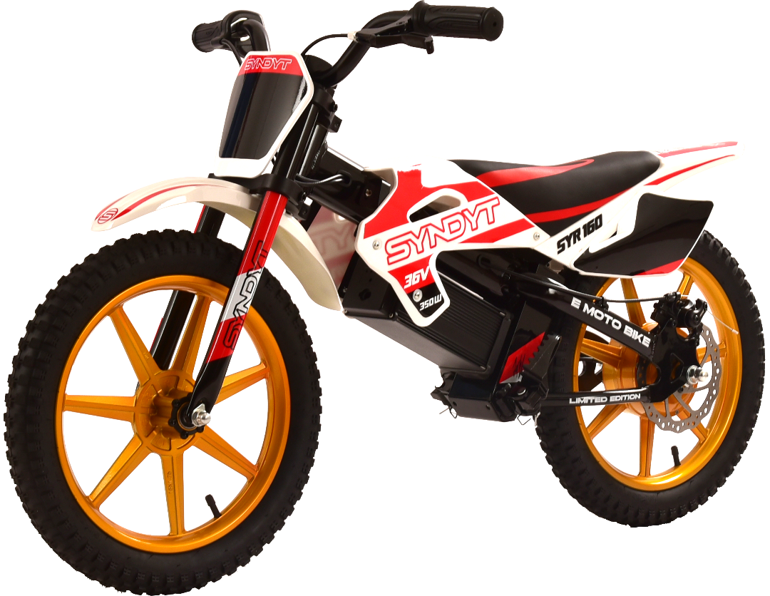 SYNDYT SYR 160 16" E-BMX Bike. 36 Volts. 10 AH. 350 Watts. 5, 10, 16mph