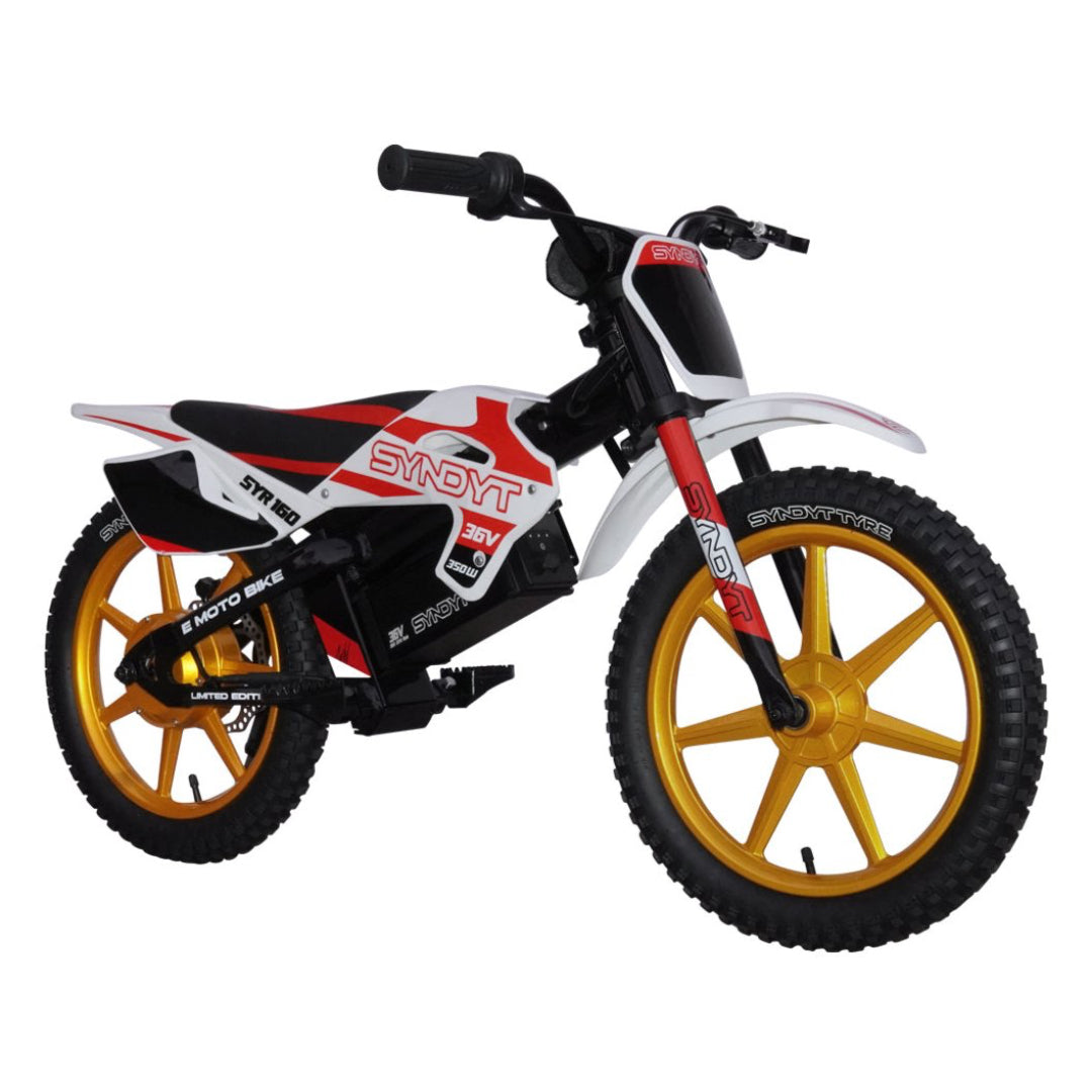 SYNDYT SYR 160 16" E-BMX Bike. 36 Volts. 10 AH. 350 Watts. 5, 10, 16mph