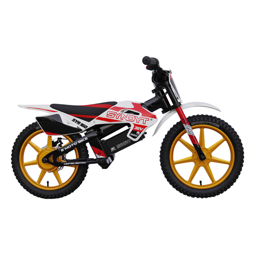 SYNDYT SYR 160 16" E-BMX Bike. 36 Volts. 10 AH. 350 Watts. 5, 10, 16mph