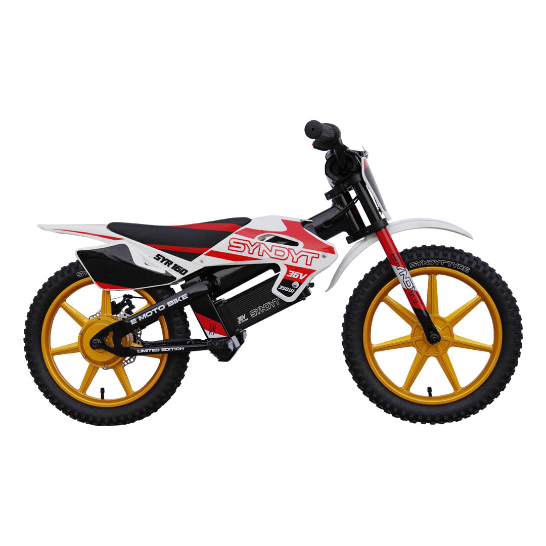 SYNDYT SYR 160 16" E-BMX Bike. 36 Volts. 10 AH. 350 Watts. 5, 10, 16mph