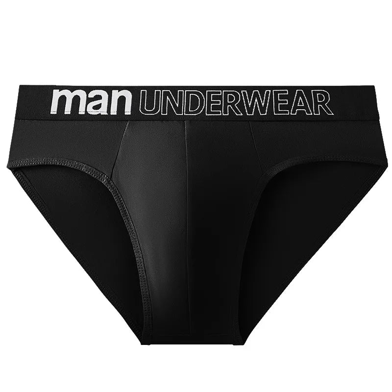 1pcs Men's Sexy Briefs Student Fashion Underwear Men's Panties Breathable Elastic Large Size Male Underpants Letter waist print