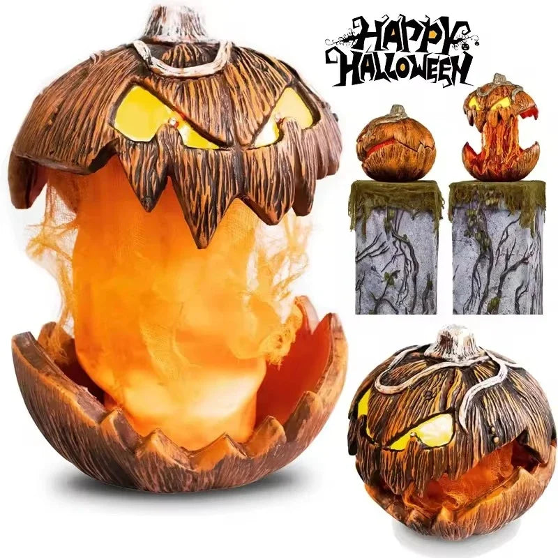 Noise-Activated Halloween Pumpkin Light and Sound Decoration