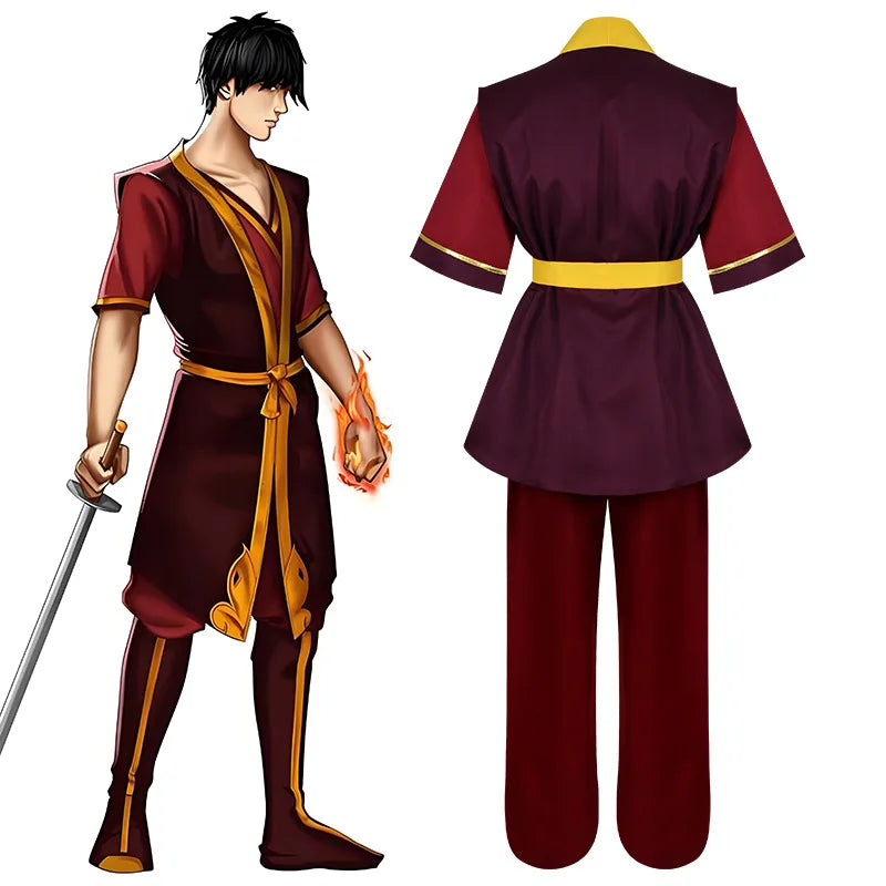 Avatar The Last Airbender Prince Zuko Cosplay Costume - Shengweida Halloween Stage Performance Outfit