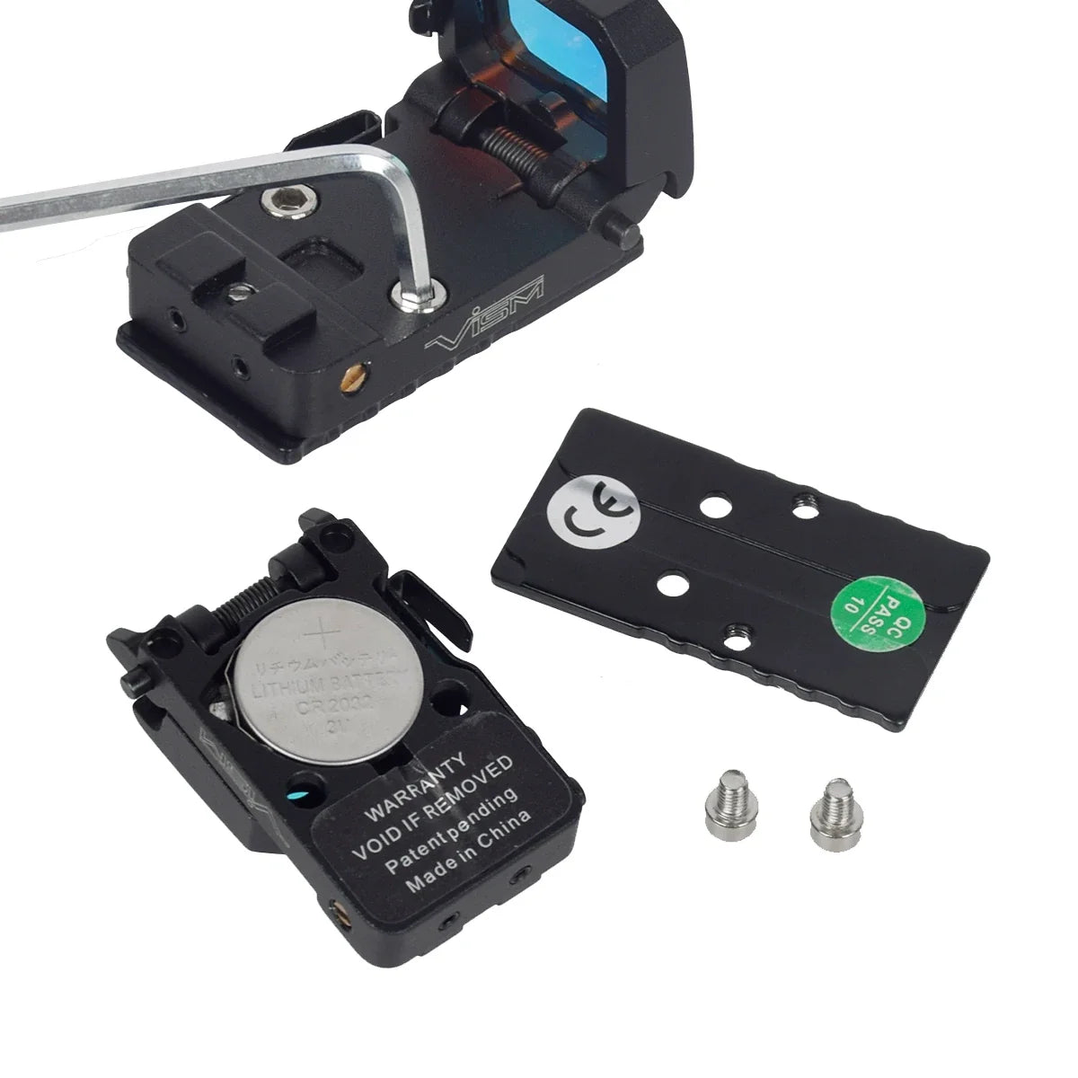 LAMBUL VISM PRO Flip-Up Red Dot Sight, 20 mm Rail and GLK Mount Options