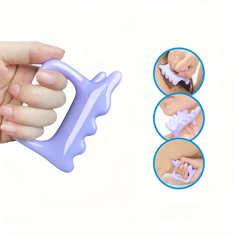 Handheld Face and Body Massager, Neck Shoulder Back Resin Massager, Guasha Tool, Relief Relax Body Massager - Mother's Day Gift