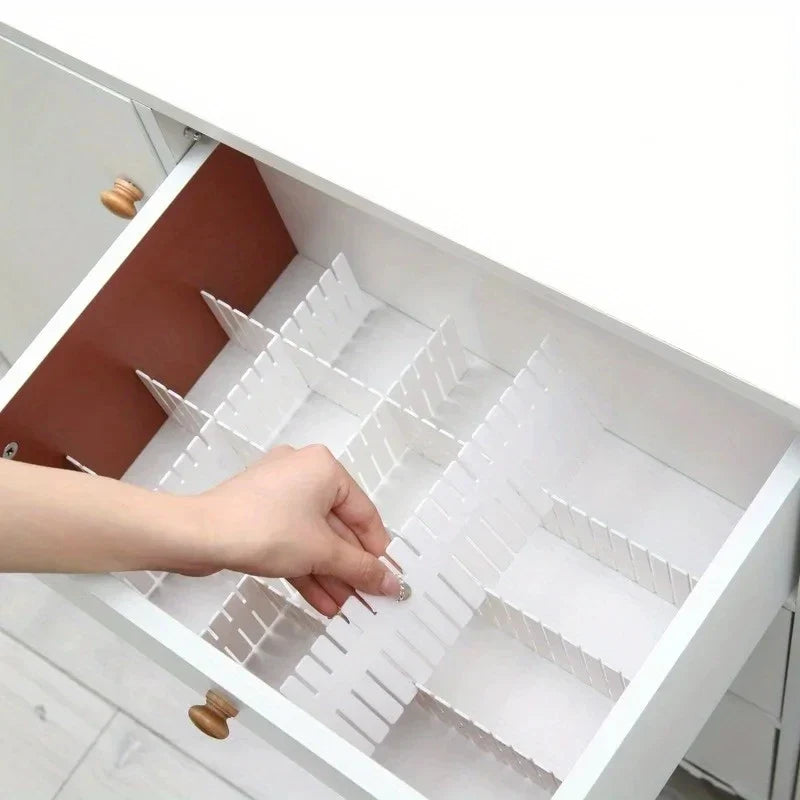 Household Drawer Divider Drawer Storage Divider Bedroom Cabinet Drawer Underwear Sock Sorting Adjustable DIY Storage Rack