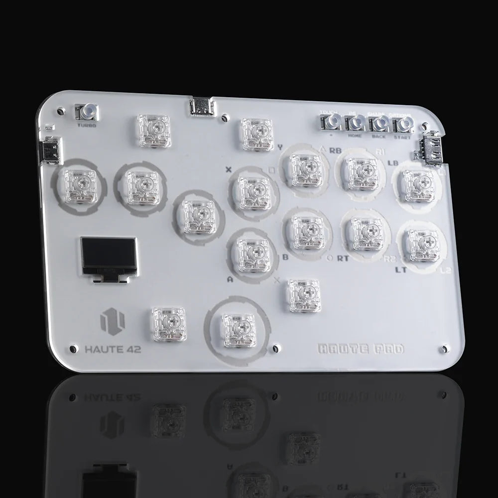 Haute42 Arcade Joystick Hitbox Leverless Controller Fight Sticks For PC / Ps4 /Switch Mini Hitbox Fighting Game Arcade Stick