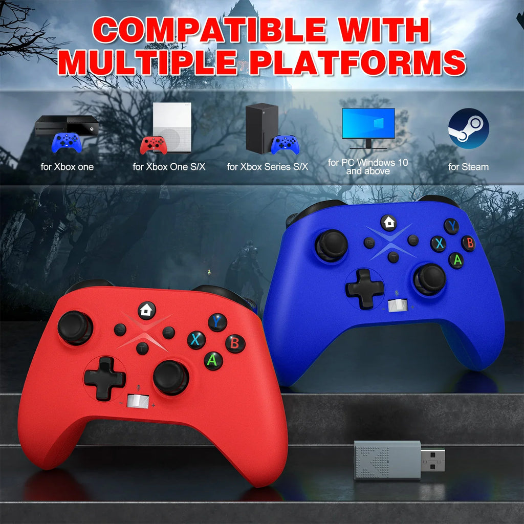 Game Controller For Xbox One Series X/S/PC Controle Xbox One Wireless Gamepad 6 Axis Gyro Dual Vibra Turbo Consoles Joystick