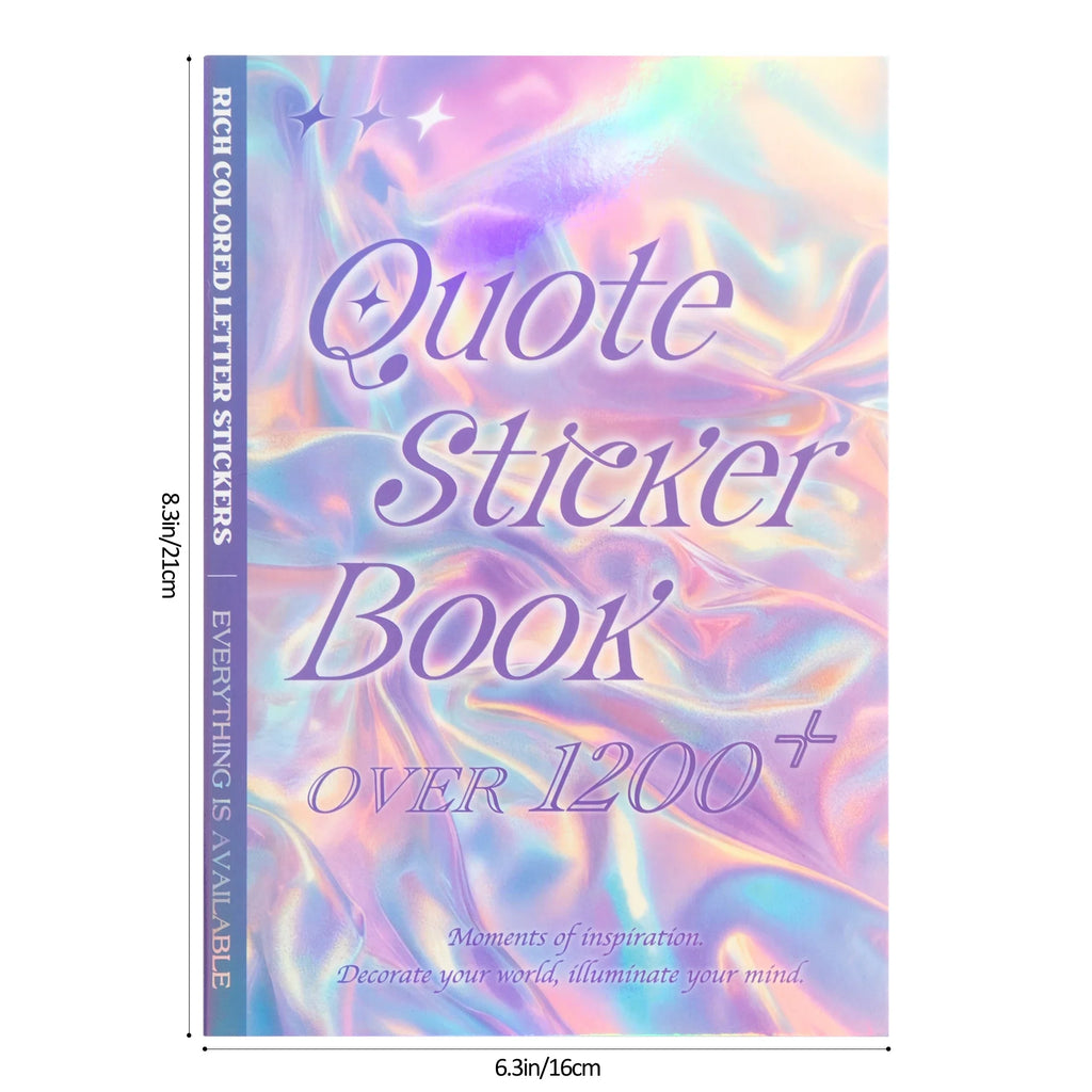 1200pcs+ Motivational Quotes Stickers, Suitable For Journaling; Colorful And Creative  Gift For Young Girls