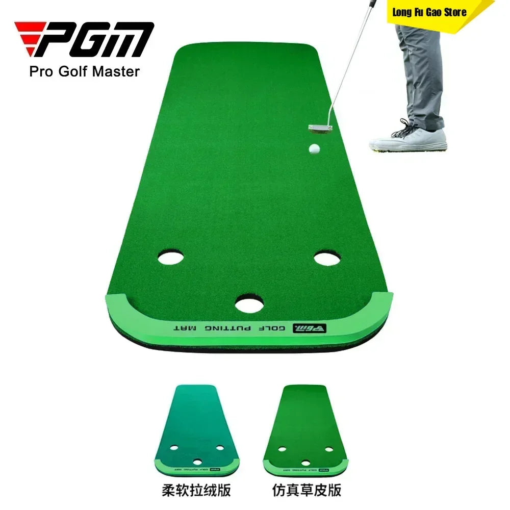 2028PGM Golf Putting Green Indoors Practicing Portable Putting Mini Practice Exercises Blanket Kit Mat Indoor Training GL012